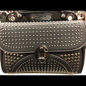 Small black Nicole lee clutch